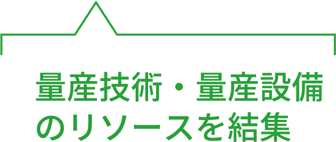 初期段階から最終製品まで広くご対応